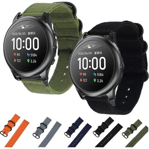 Sport Nylon strap Smart watch strap For Xiaomi Haylou Solar LS05 Replacement Band Strap For Xiaomi Haylou Solar Bracelet Correa