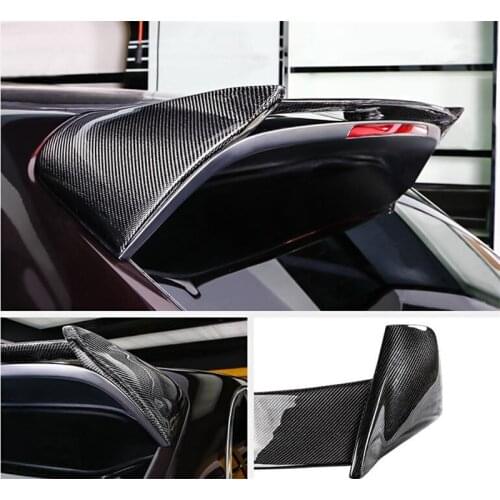 CEYUSOT FOR Porsche Macan GTS Real Carbon Fiber Roof Car Spoiler 2014-17 Macan Turbo Decoration Accessories Tail Wing Spoiler