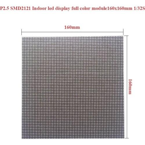 160*160mm Indoor Module 64*64pixels Full Color RGB Led Video Wall HD Advertising Billboard LED Display Screen For Indoor