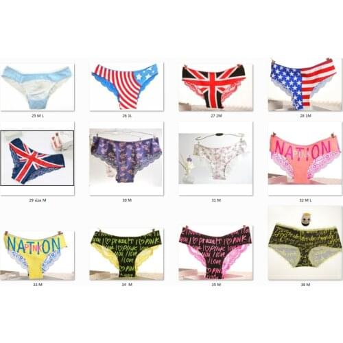 175styles mix Lace Panties Women Fashion Cozy Lingerie Tempting Pretty Briefs High Quality Cotton Low Waist Cute Women Underwear