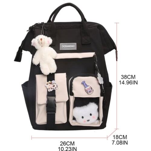 Women Candy Colors Backpacks Fancy High School Bags for Teenage Girl M68C