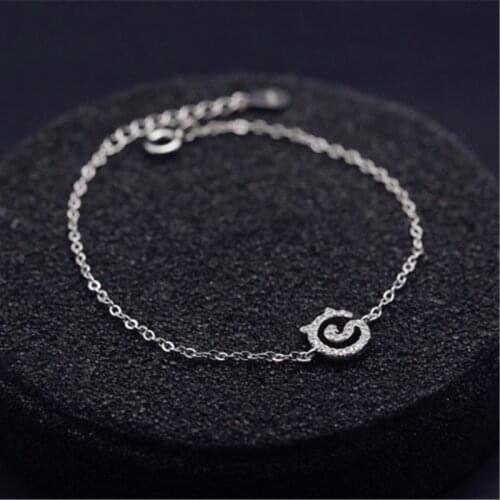 Cute Cat Exquisite 925 Sterling Silver Temperament Korea Wild Female Literary Trendy Sweet Resizable Bracelets SBR056