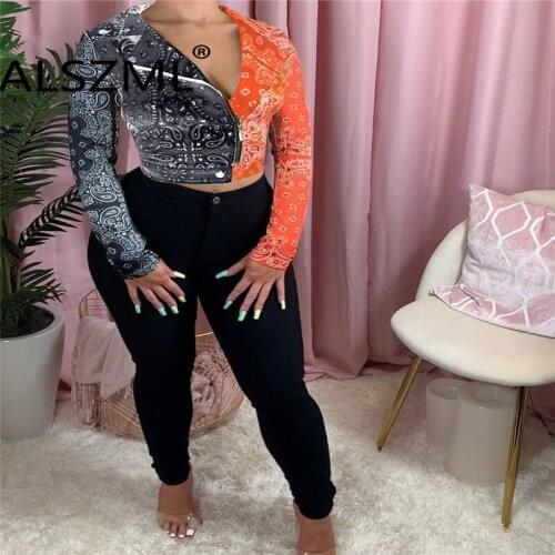 Young party women fashion orange and black lapel set auger coat high street lady fashion women crop coat