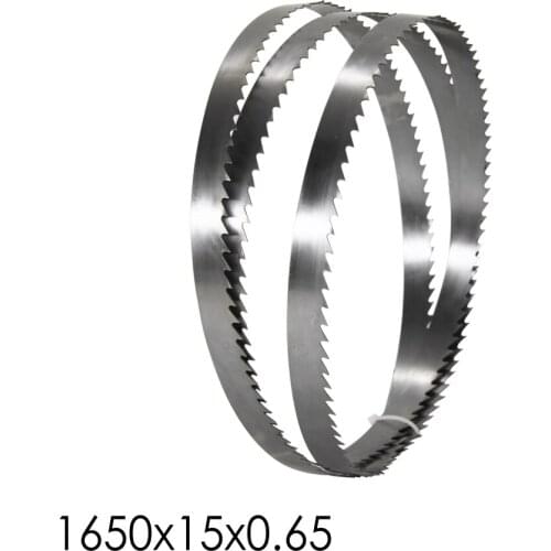 1PC 1650mm Bandsaw Blade 1650x15x0.65mm Carbon Steel TPI 6 for Band Saw Frozen Meat Bone Cutting