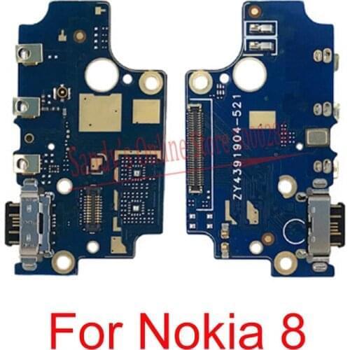 10 PCS New USB Charging Dock Port Connector Board Flex Cable For Nokia 8 Nokia8 NK8 Charge Board Flex Cable Repair Part