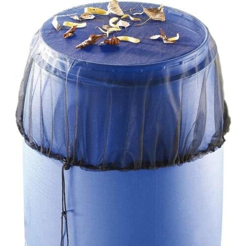 2PCS/Set Mesh Cover For Rain Barrels Waterproof Cover Water Collection Buckets Protective Cover Rain Harvesting Tool Protector