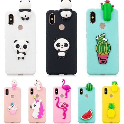 3D Cute Panda Unicorn Cactus Silicone TPU Case on For Coque Huawei Y6 2019 Y7 2019 Y5 Y6 Y7 Y9 Prime 2019 Case Funda Women Child