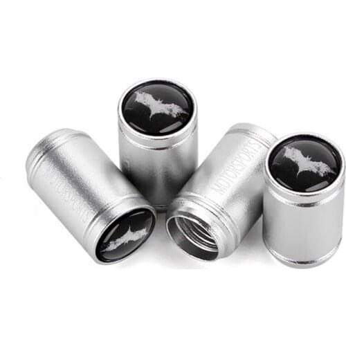 4pcs/set Car Valve Caps Wheel Plugs Cover Bat Emblem Tire Stem Airtight Automobiles Valve Cap For Jaguar xf xj xe xk Accessories