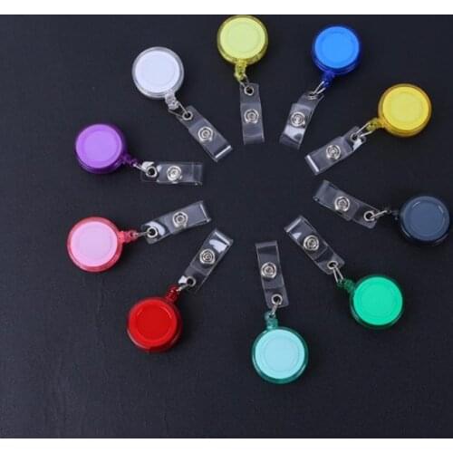 500 pcs Retractable Lanyard ID Card Badge Holder Reels with Clip Keep ID, Key and Cell phone Safe