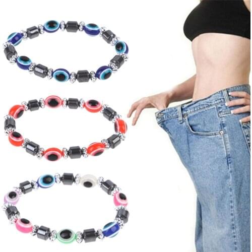 Health Loss Weight Hematite Magnetic Therapy Bracelet Chain Slimming Jewelry