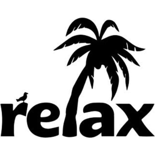 Black/banded Funny Plant Relaxing Cars Sticker Pvc Fashion Auto Cover Scratches Window Decoration Personality Decal