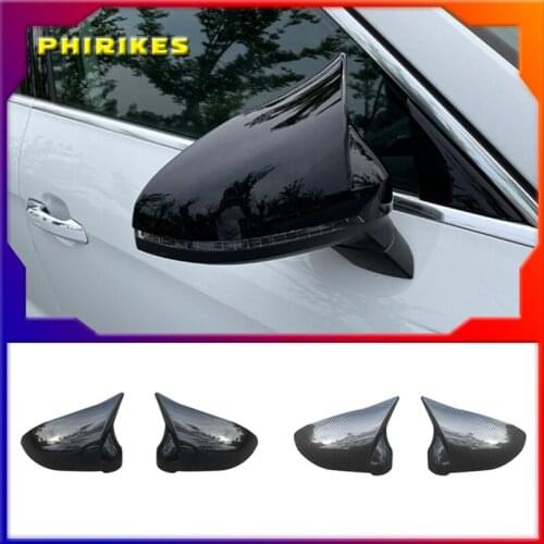 For Audi A4 A5 B9 Side Mirror Caps (Carbon Look) 2017 2018 2019 S4 S5 RS5 allroad Quattro replace Covers