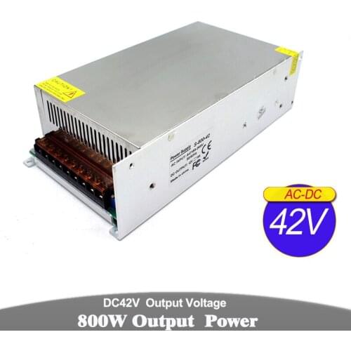 DC42V 19A 800W Driver Switching Power Supply 110V 220V AC to 42V DC Constant Voltage Transformer Monitoring CCTV CNC Router