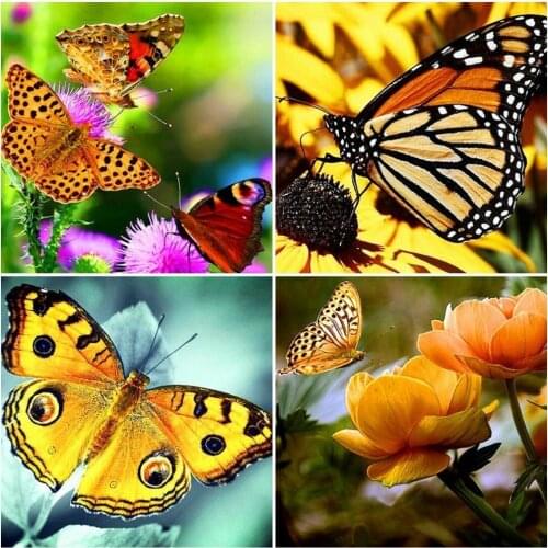 Evershine DIY Diamond Embroidery Sale Insect Diamond Painting Full Square Butterfly Diamond Mosaic Animals Rhinestones Pictures