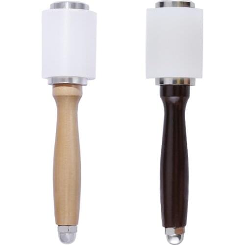 Leather carving printing tools Nylon hammer Punching hammer Wooden handle Leather carving hammer