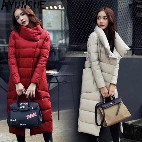AYUNSUE Womens Winter Jacket Wadded Coat for Women Parka Long Thick Padded Coats and Jackets Women Parkas Mujer 2020 KJ623