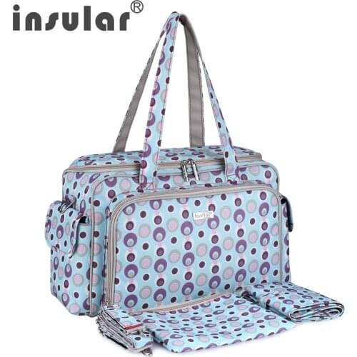 INSULAR Fashion Baby Bag For Stroller Organizer Tote Diaper Bags Maternity Handbag Nappy Bags Large Changing Bag Mummy Handbag