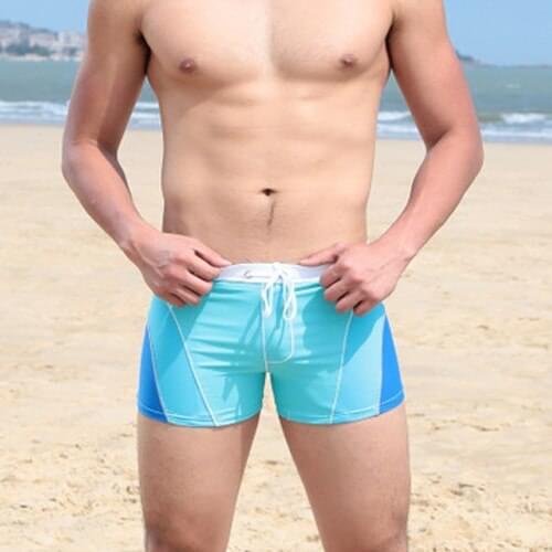 Patchwork Men Swim Trunks Quick Dry Bathing Suit Push Up Man Sexy Low Waist Briefs Swimwear Summer Hot Beach Surfing Shorts