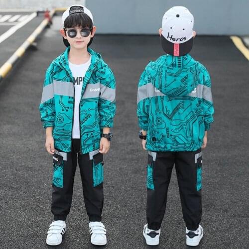 Zipper Spring Autumn Girls Clothing Suits Coat +Pants 2pcs/Set Pullover Kids Teenager Outwear Sport Beach School High Quality