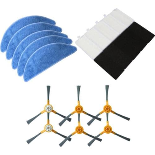 6pcs Side Brushes Kit For IKOHS NETBOT S15 Robot Vacuum Cleaner Parts Accessory Clearing Tool Accessories Big Deal