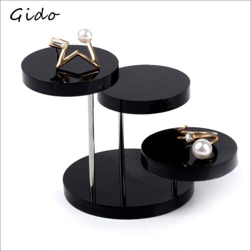 3 Layers Jewelry Stand Earring Ring Bracelet Necklace Acrylic Holder Display Watch Jewelry Storage Organizer Showcase Display