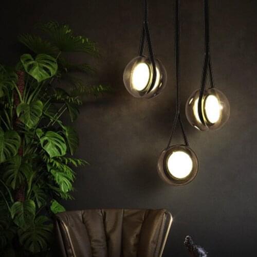 Nordic yo-yo restaurant bar small chandelier simple bedroom bed lamp creative art living room LED light