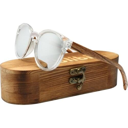 Ablibi Vintage Round Mens Polarized Wood Sunglasses Women with 100% UV Blocking, HD Lenses Wood Shades Sun glass Men in Box