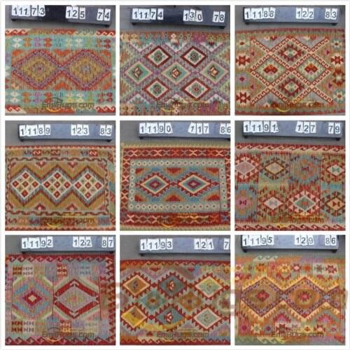 Wool kilim modern woven and for home Afghan gc131yg13