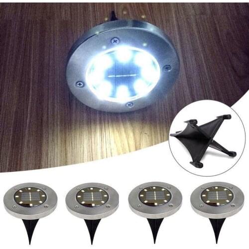 LED Solar Power Light 1x 8 Under Ground Lamp Outdoor Path Pathway Garden Floor Solar Power Light Outdoor Solar Garden Light