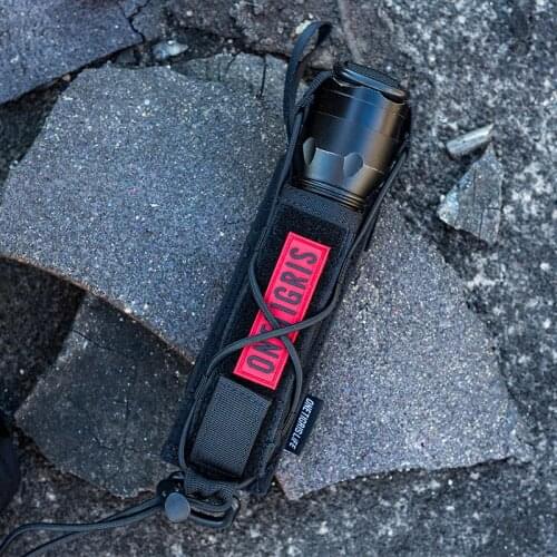OneTigris Tactical Torch Holder With Adjustable Capacity MOLLE Mag Pouch EDC Tool Pouch For Flashlights Folding Knives Hammer