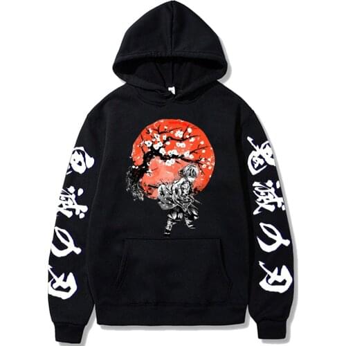 Demon Slayer Print Hoodies Sweatshirts Harajuku Cool Funny Agatsuma Zenitsu Print Loog Sleeve Men Women Autumn Winter Sportswear