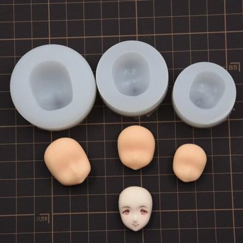 Ultra-light clay face mold soft pottery mold is proportional to human face mold bjd silicone face mold fondant turn mold face