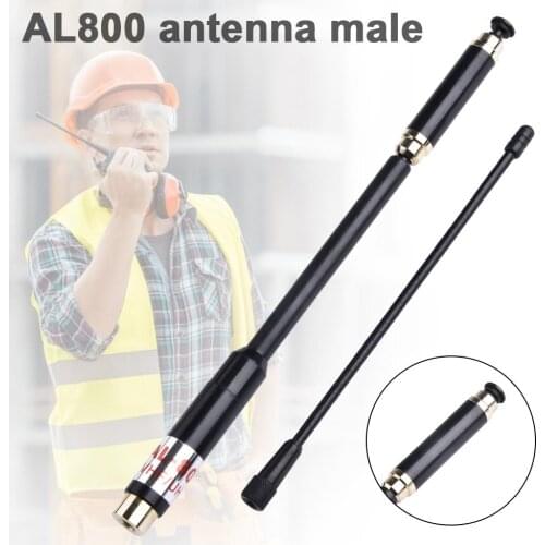 AL800 Walkie-talkie Antenna Extendable Dual Band High Gain SMA-Male Antenna for Puxing PX-2R TYT TH-UVF8D for Yaesu FT-FT-60 R Z