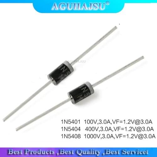 20PCS molewei Rectifier Diode 1N5408 1N5404 1N5401 1N5822 1N5818 UF5408 UF5402 6A10 10A10 DO-27
