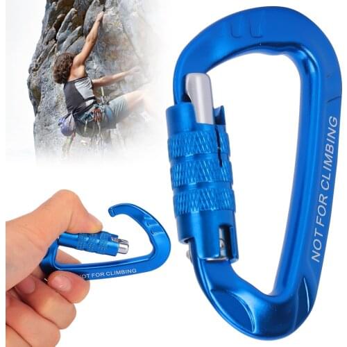 12KN Auto Locking Rock Climbing Carabiner Clips Aluminum Alloy Twist Lock Heavy Duty Locking Carabiners Outdoor Camping Hiking