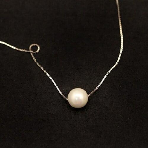 925 Sterling Silver shell pearl Necklaces & Pendants For Women Fashion Lady Festival Gift Sterling-silver-jewelry