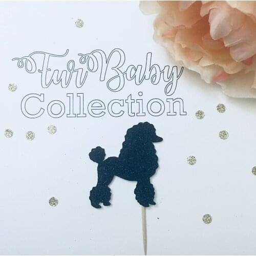 12pcs French Poodle cupcake toppers, dog cupcake toppers Picks Birthday Party Decorations Baby Shower Cupcake Toppers Food Picks