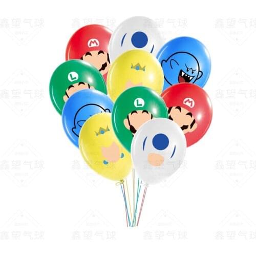 20pcs Super Ballons 12inch Catoon Brothers Theme Latex Balloons Happy Birthday Party Decorations Kids Toy Boy girl Ballon