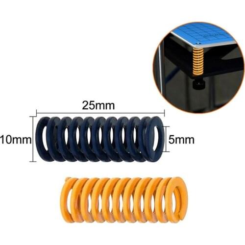 4pc/10pcs 3D Printer Parts Spring Heated Bed 10*25MM Hot Plate 3D Printer accessories Reprap Imported For Ender 3 CR10 MK2B MK2A