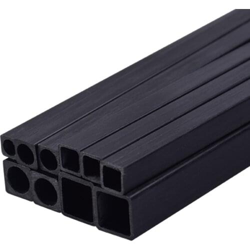 Carbon Fiber Square Tube 3mm 4mm 5mm 6mm 10mm 500mm 4pcs