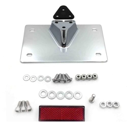 Aftermarket free shipping Black Layback License Plate Mounting Kit For Harley Davidson license plate up to 7-1/4" x 4-1/4" CD