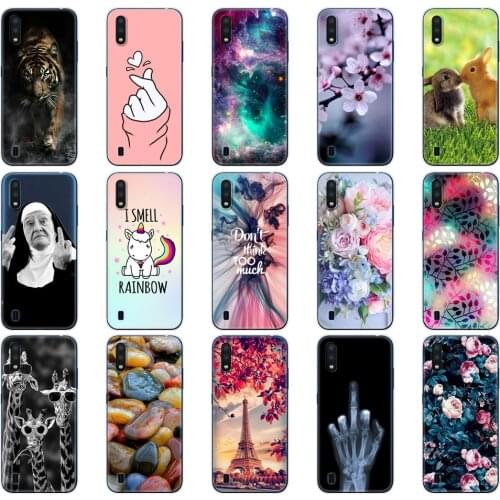 For Samsung M01 Case 5.7" Silicon Soft TPU Back Phone Case Cover For Samsung Galaxy M01 M 01 SM-M015FZBDSER m015 Protective