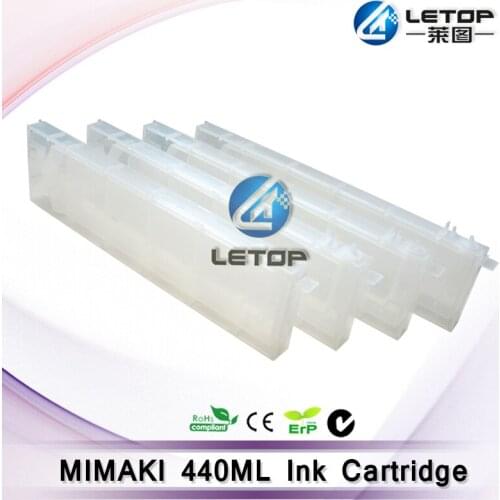 4pcs/ Set jv33 jv3 jv5 cjv3 Printer Mimaki Ink Cartridge CISS Refill Ink Cartridge 440ml (Without Chip)