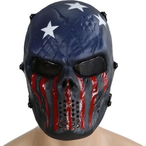 Tacitcal Airsoft Paintball Full Face Mask Halloween Party CS Wargame Army Protective Accessories Hunting Shooting Military Masks