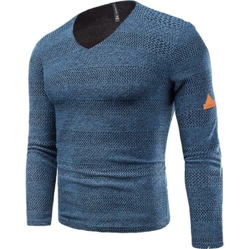 Mens sweater 2020 casual fashion ripped knit pullover V-neck solid color hip-hop fashion loose sweater streetwear 6XL