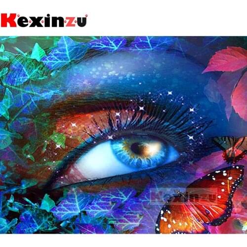 New 5D full Square/Round diamond painting-eye-diamond embroidery rhinestone DIY mosaic Cross Stitch 3D Home Decor Y10