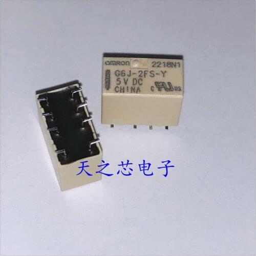 Original OMRON Relay G6J-2FS-Y-5VDC G6J-2FS-Y-DC5V G6J-2FS-Y-5V Original Relay