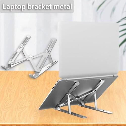 Laptop Stand Aluminium Adjustable Notebook Support Laptop Base Lazy Portable Foldable Desktop Tablet Stand Holder Phone Stand