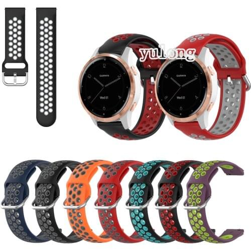 18mm Sport Silicone Breathable Watch Band Strap For Garmin vivomove 3s 4s Garminmove3S Repleacement Wristband for GarminActive S