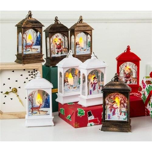Christmas Led Light Glowing Elderly Snowman Elk Decoration Light Merry Christmas Decorations New Year Xmas Gifts Ornaments